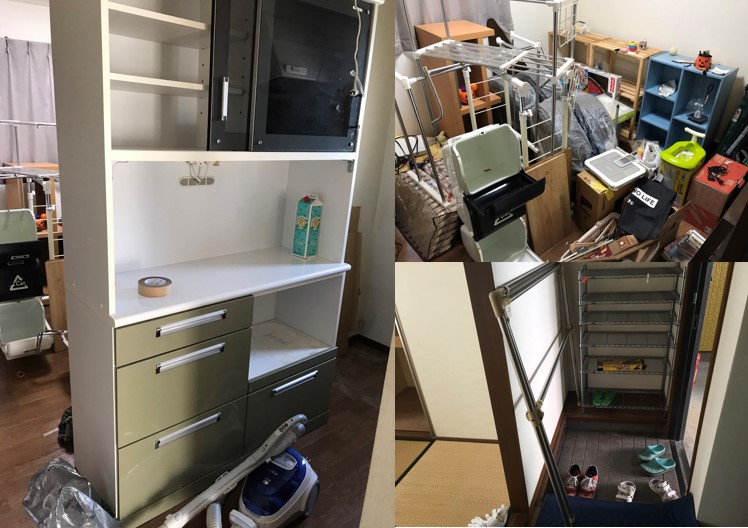 名古屋市守山区　食器棚など粗大ごみ、引越しゴミ回収